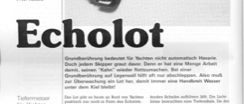 Echolot mit Ultraschall (Tiefenmesser)