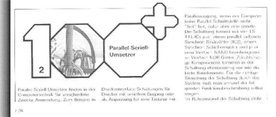 Parallel-Seriell Umsetzer (74161, 74165)