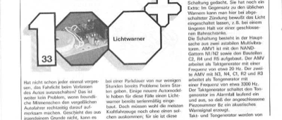 Auto-Lichtwarner (Piezo-Summer)
