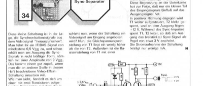 Synch-Separator (Video zu Synch)