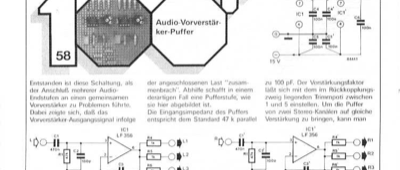 Audio-Vorverstärker-Puffer (LF356)