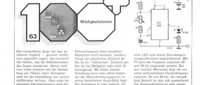 Müdigkeitstester (LED, Flimmerfrequenz)