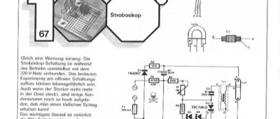 Stroboskop (Blitzlampe am Netz)