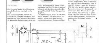 Überspannungsschutz (Thyristor, Sicherung)