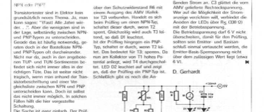 Transistor-Polaritätstester (PNP, NPN)