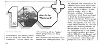 Akustischer Wachhund (Daten hörbar machen)