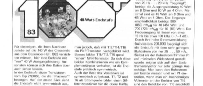 40-W-Endstufe (2N3055)