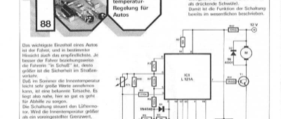 Innen-Temperatur-Regelung für Autos (Lüfter schalten, L121A)