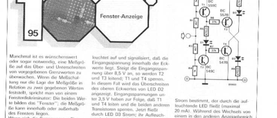 Fenster-Anzeige (Diskriminator, LED)