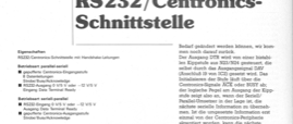 RS232-Centronics-Schnittstelle (2 Richtungen)