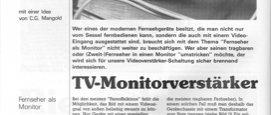 TV-Monitor-Verstärker (Video-Eingang)