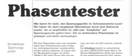 Phasen-Tester (Spannungsprüfer mit CMOS, LED)