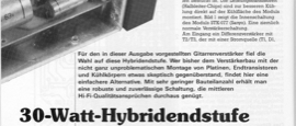 30-Watt-Hybridendstufe (STK077)