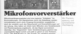 Mikrofon-Vorverstärker