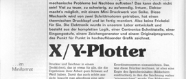 X/Y Plotter (mit Druckwerkmechanik)