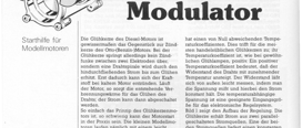 Glühkerzen-Modulator (Modellbau)