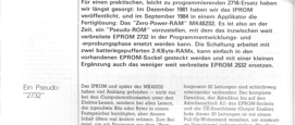 RAM als EPROM