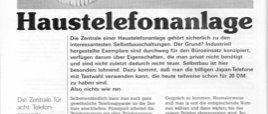 Haus-Telefonanlage