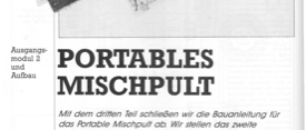 Mischpult portabel