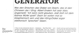 I-Ging-Generator (Orakel)