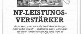 NF-Leistungsverstärker (Schaltungskonzepte und ihre Auswirkungen)