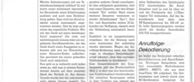 Telefonische Fernsteuerung (Anruffolgecodierung, Tonfrequenzübertragung)