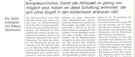 Sparsamer Kühlschrank-Enteiser (bei Automatikkühlschrank Heizzeit reduzieren)