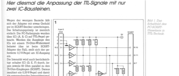 PC-SCART-Adapter II (Computersignale an Farb-TV SCART anpassen mit 7416, 7417)
