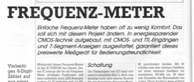 Frequenzmeter (8-Digit-Zähler auf 1 Platine, ICM7226B, 10MHz)