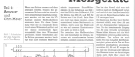Modul-Messgeräte, Teil 4 (Ampere und Ohm-Meter)