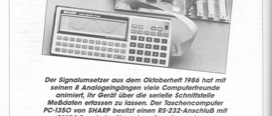 Signalumsetzer am PC-350 (Taschencomputer, Parallelschnittstelle)