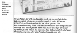 Netzteilcomputer, Teil 1 (Microcontroller und RS232-Schnittstelle)