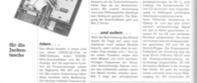 4-MHz-Frequenzzähler (mit Tuner-Frequenzanzeigemodul EA6077 )