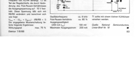 Spannungswandler von +5V nach -15V (LM311, 200mA)
