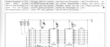 Centronics-Relaisbox (Centronics-Schnittstelle als Ausgabeport)