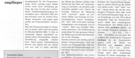 Digitale Frequenzanzeige (bis 90MHz, spez. F. KW )