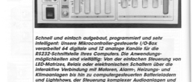 RS232 I/O-Messbox, Teil 1 (64 digitale, 12 analoge Kanäle über serielle Schnittstelle)