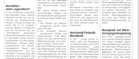 Bandpass und variable Filter (Grundlagen)