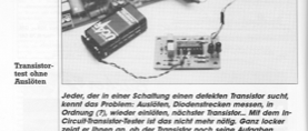 In-Circuit-Transistor-Tester (Transistor testen ohne auszubauen)