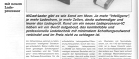 High-Tech NiCd-Lader (mit Ladeprozessor U2400B)