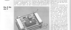 Druckeranpassung mit EPROM (Centronics-Umcodierung)