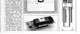 EPROMMER für 1 Mbit und 2 Mbit (mit DIP switches Eprom in 128K Blöcke aufteilen)