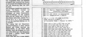 C64 misst Temperatur (Conrad-Temperaturmodul am User-Port und serieller Schnittstelle)