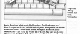 Logic-Analyzer (für ATARI ST 8 Kanäle, 2MHz Abtastfrequenz (6 HCT ICs))