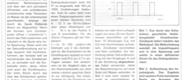 Kontaktloser Drehzahlmesser (induktiv mit Schalenkern als Aufnehmer)