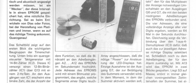EPROM-Timer (EPROM steuert 7-Segment-Anzeige)
