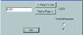 Fliesskommastrings in Delphi