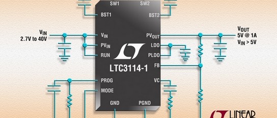 Up/Down-Konverter zwischen 2,7 V und 40 V