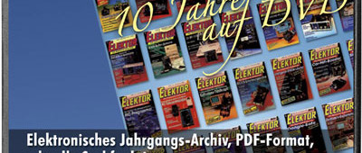 ANGEBOT DER WOCHE: Elektor-Jahrgangs-DVD 90-99 bis Montag, 13.08. bestellen und 34% spare