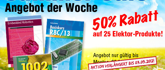 ANGEBOT DER WOCHE: 50% Rabatt auf 25 Elektor-Produkte